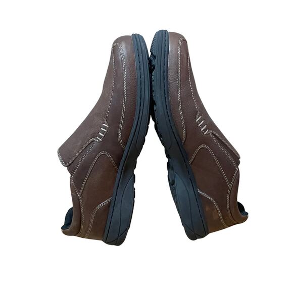 Abeo Brown Leather Slip On Loafer Suregrip Slip Resistant Soles Comfort Men\'s 13 main image 4